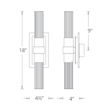Load image into Gallery viewer, Ceres LED Wall Light - line drawing.
