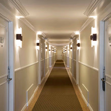 Load image into Gallery viewer, Acuo LED Wall Light in hallway.
