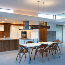 Load image into Gallery viewer, Aeris LED Linear Pendant Light in dining room.
