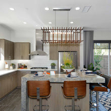 Load image into Gallery viewer, Arca LED Linear Pendant Light in dining room.
