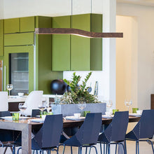 Load image into Gallery viewer, Camur LED Linear Pendant Light in dining room.
