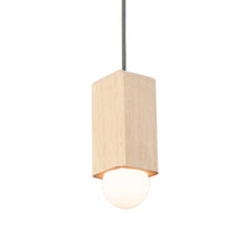 Load image into Gallery viewer, Cano Pendant Light in White Washed Oak.
