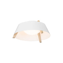 Load image into Gallery viewer, Casia LED Flush Mount Ceiling Light in Gloss White (Small).
