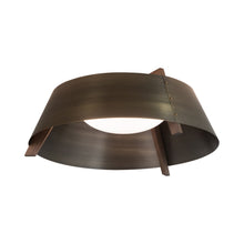 Load image into Gallery viewer, Casia LED Flush Mount Ceiling Light in Distressed Brass (Large).
