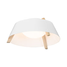 Load image into Gallery viewer, Casia LED Flush Mount Ceiling Light in Gloss White (Large).
