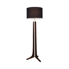 Load image into Gallery viewer, Forma LED Floor Lamp in Dark Stained Walnut/Black Amaretto.
