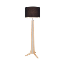 Load image into Gallery viewer, Forma LED Floor Lamp in Maple/Black Amaretto.
