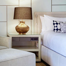 Load image into Gallery viewer, Libri LED Reading Wall Light in bedroom.

