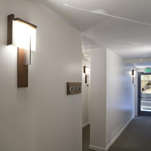 Load image into Gallery viewer, Oris LED Wall Light in hallway.
