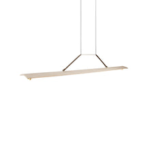 Load image into Gallery viewer, Penna LED Pendant Light in Distressed Brass/Walnut (Small).
