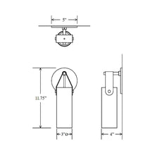 Load image into Gallery viewer, Spero Wall Light - line drawing.
