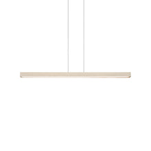 Load image into Gallery viewer, Una LED Linear Pendant Light in White Washed Oak (48-Inch).
