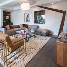 Load image into Gallery viewer, Valeo LED Floor Lamp in living room.
