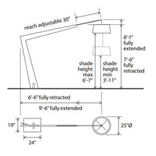 Load image into Gallery viewer, Valeo LED Floor Lamp - line drawing.
