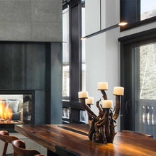 Load image into Gallery viewer, Virga LED Pendant Light in dining room.
