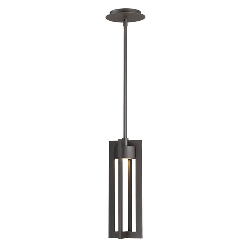 Chamber Outdoor LED Pendant Light in Black.