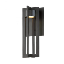 Load image into Gallery viewer, Chamber Outdoor LED Wall Light in Medium/Black.
