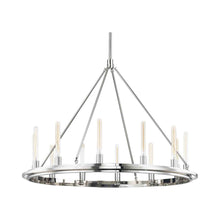 Load image into Gallery viewer, Chambers Chandeliers in 12-Light/Polished Nickel.
