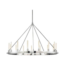 Load image into Gallery viewer, Chambers Chandeliers in 15-Light/Polished Nickel.
