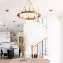 Load image into Gallery viewer, Chambers Chandeliers in dining room.
