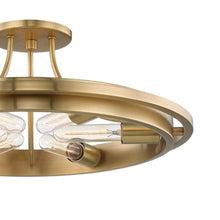 Load image into Gallery viewer, Chambers Semi Flush Mount Ceiling Light in Detail.
