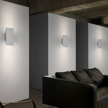 Load image into Gallery viewer, Chamfer Outdoor LED Wall Light in living room.
