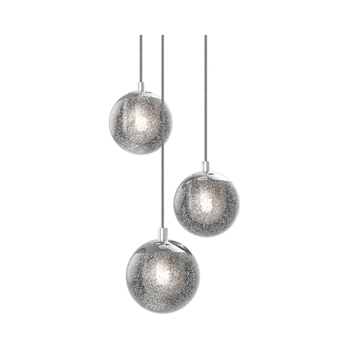 Champagne Bubbles LED Multi Light Pendant Light (3-Light).