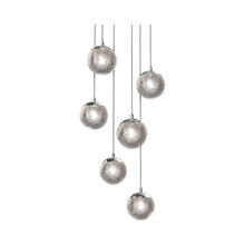 Load image into Gallery viewer, Champagne Bubbles LED Multi Light Pendant Light (6-Light).
