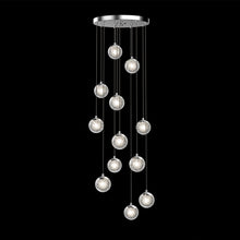 Load image into Gallery viewer, Champagne Bubbles LED Multi Light Pendant Light in Detail.
