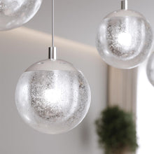 Load image into Gallery viewer, Champagne Bubbles LED Pendant Light in Detail.
