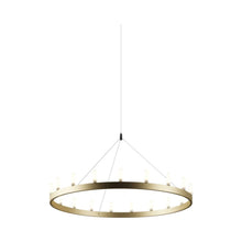 Load image into Gallery viewer, Chandelier in Medium/Gold and White.
