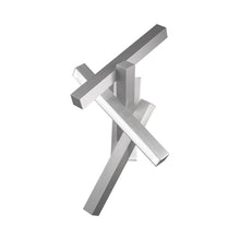 Load image into Gallery viewer, Chaos LED Wall Light in Brushed Aluminum.
