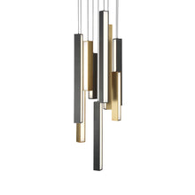 Load image into Gallery viewer, Chaos LED Chandelier in Detail.
