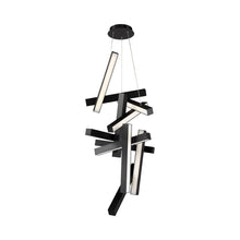 Load image into Gallery viewer, Chaos Vertical LED Chandelier in Small/Black.
