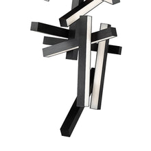 Load image into Gallery viewer, Chaos Vertical LED Chandelier in Detail.
