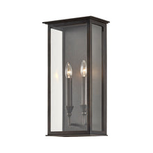 Load image into Gallery viewer, Chauncey Outdoor Wall Light in Vintage Bronze (2-Light).

