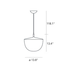 Load image into Gallery viewer, Cheshire Pendant Light - line-drawing.
