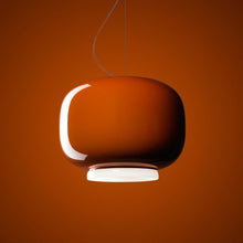 Load image into Gallery viewer, Chouchin 1 LED Pendant Light in Orange.
