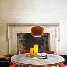 Load image into Gallery viewer, Chouchin 1 LED Pendant Light in dining room.
