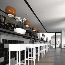 Load image into Gallery viewer, Chouchin 1 LED Pendant Light in dining room.
