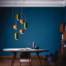 Load image into Gallery viewer, Chouchin 1 LED Pendant Light in dining room.

