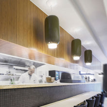 Load image into Gallery viewer, Chouchin 2 LED Pendant Light in dining room.
