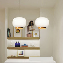 Load image into Gallery viewer, Chouchin Reverse 1 LED Pendant Light in living room.
