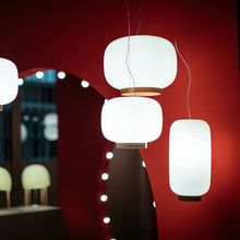 Load image into Gallery viewer, Chouchin Reverse 1 LED Pendant Light in living room.
