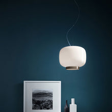 Load image into Gallery viewer, Chouchin Reverse 3 LED Pendant Light in living room.
