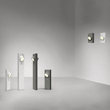 Load image into Gallery viewer, Ciclope Outdoor LED Wall Light in exhibition.
