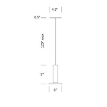 Load image into Gallery viewer, Cielo LED Pendant Light - line drawing.
