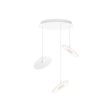 Load image into Gallery viewer, Circa LED Multi-Light Pendant Light in White (Small/3-Light).
