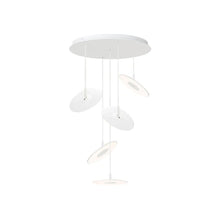 Load image into Gallery viewer, Circa LED Multi-Light Pendant Light in White (Small/5-Light).
