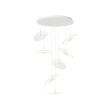Load image into Gallery viewer, Circa LED Multi-Light Pendant Light in White (Small/7-Light).
